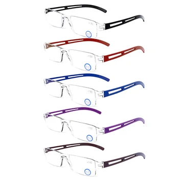 NONOR 5PCS Mėlynos šviesos skaitymo akiniai Dizainas Mėlynas blokuojantis kompiuteris Skaitytuvai vyrams Moterys Unisex apsauga nuo UV