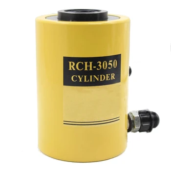 30T tuščiaviduris hidraulinis kėliklio cilindras Daugkartinio naudojimo rankinio alyvos slėgio hidrauliniai kėlimo ir priežiūros įrankiai