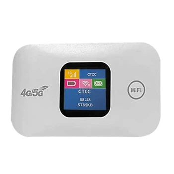 1 PCS Nešiojamas 4G Wifi maršrutizatorius Mifi 150Mbps Car Mobile Wifi Wireless Hotspot spalvotas ekranas su SIM kortelės lizdo palaikymu 10 vartotojų