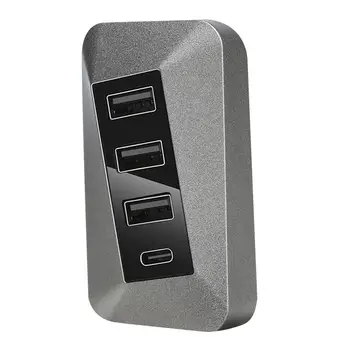 pirštinių dėžutė USB prijungimo stotis skirta Tesla Model 3 Model Y DP 2.0 didelės spartos perdavimo adapteris Automobilinis USB šakotuvas Tesla Model Y priedai