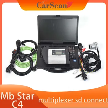 CF53 nešiojamas kompiuteris + Mb Xentry Star c4 Diagnostika su programine įranga 2024 Ssd Fast Speed Full Cables Paruošta naudoti WINDOWS10