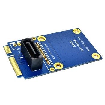 MSATA į SATA adapterio kortelę Mini SATA į 7Pin SATA Mini Pcie išplėtimo SATA vertikalaus adapterio kortelės palaikymas visu ūgiu